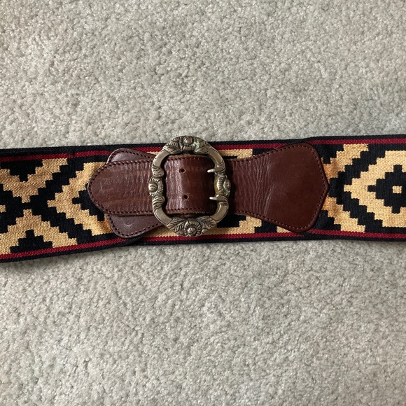 Women\'s Leather Woven Argentinian Polo Gaucho Belt Small from Buenos Aires main image 4